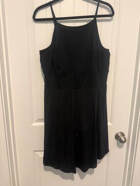 torrid Black Spaghetti-Strap Athletic Dress